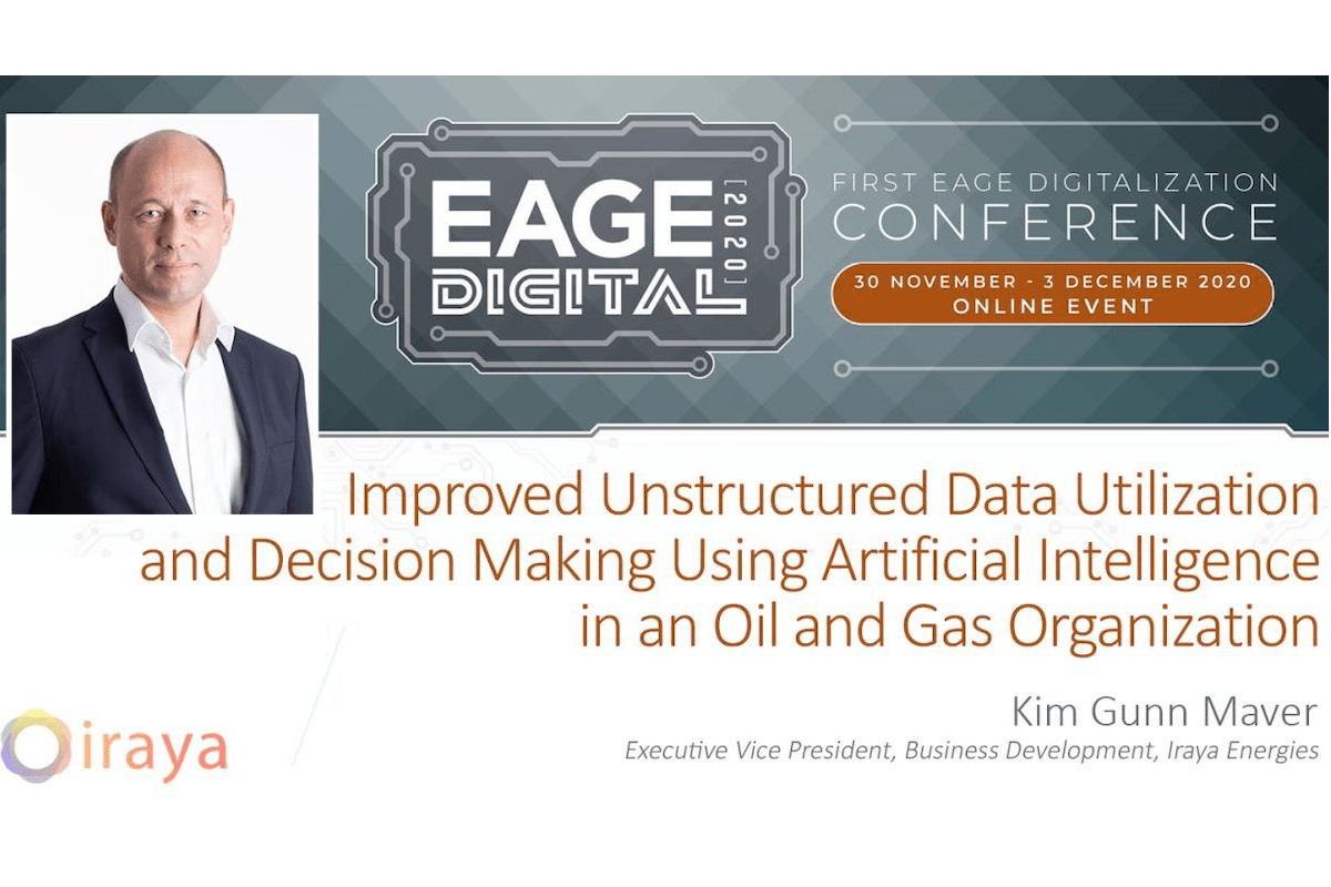 IRAYA PRESENTING AT EAGE DIGITALIZATION CONFERENCE | Iraya Energies