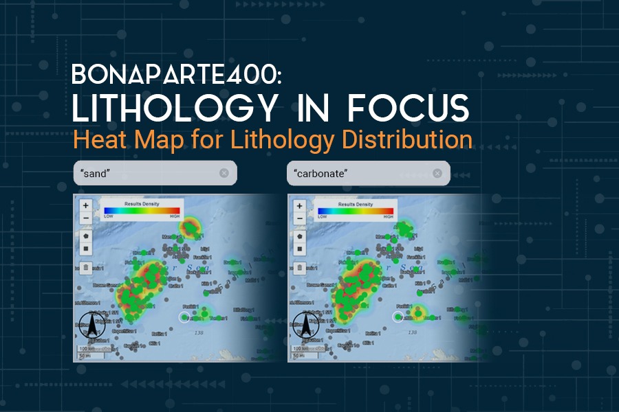 BONAPARTE 400 – HEAT MAP FOR LITHOLOGY DISTRIBUTION